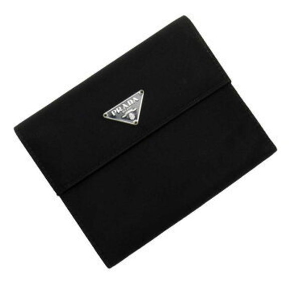 Prada Tri Wallet Triangle Black - Picture 1 of 3